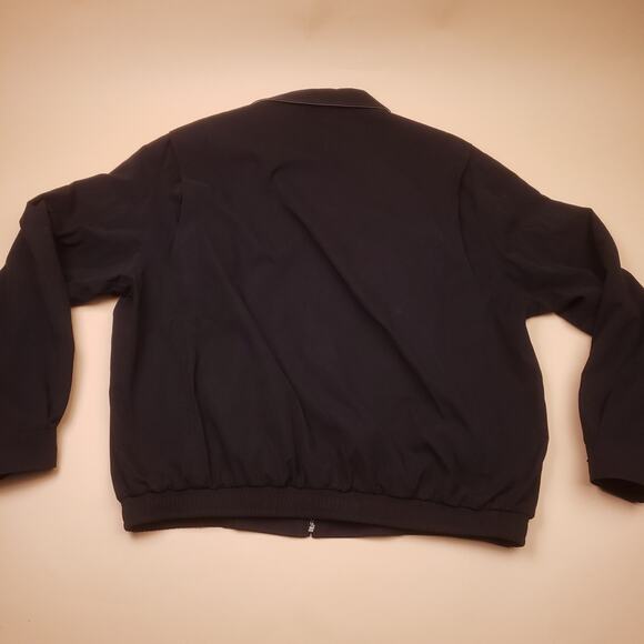 Vintage Polo Ralph Lauren Microfiber Mens Black Work Lined Windbreaker Large - Picture 7 of 9